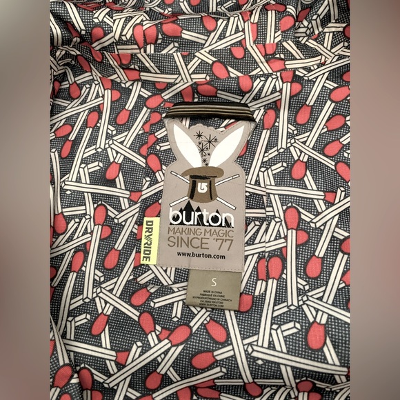 Women’s Burton 3L Rave Jacket | Black & White Glen Plaid | Size Small - Picture 3 of 8